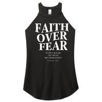 Faith Over Fear Christian Jesus Women’s Perfect Tri Rocker Tank