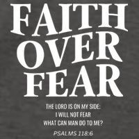 Faith Over Fear Christian Jesus Vector Backpack