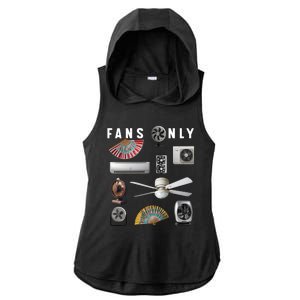 Fans Only Ladies PosiCharge Tri-Blend Wicking Draft Hoodie Tank