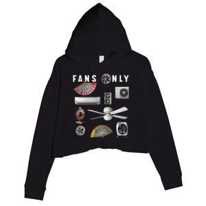 Fans Only Crop Fleece Hoodie