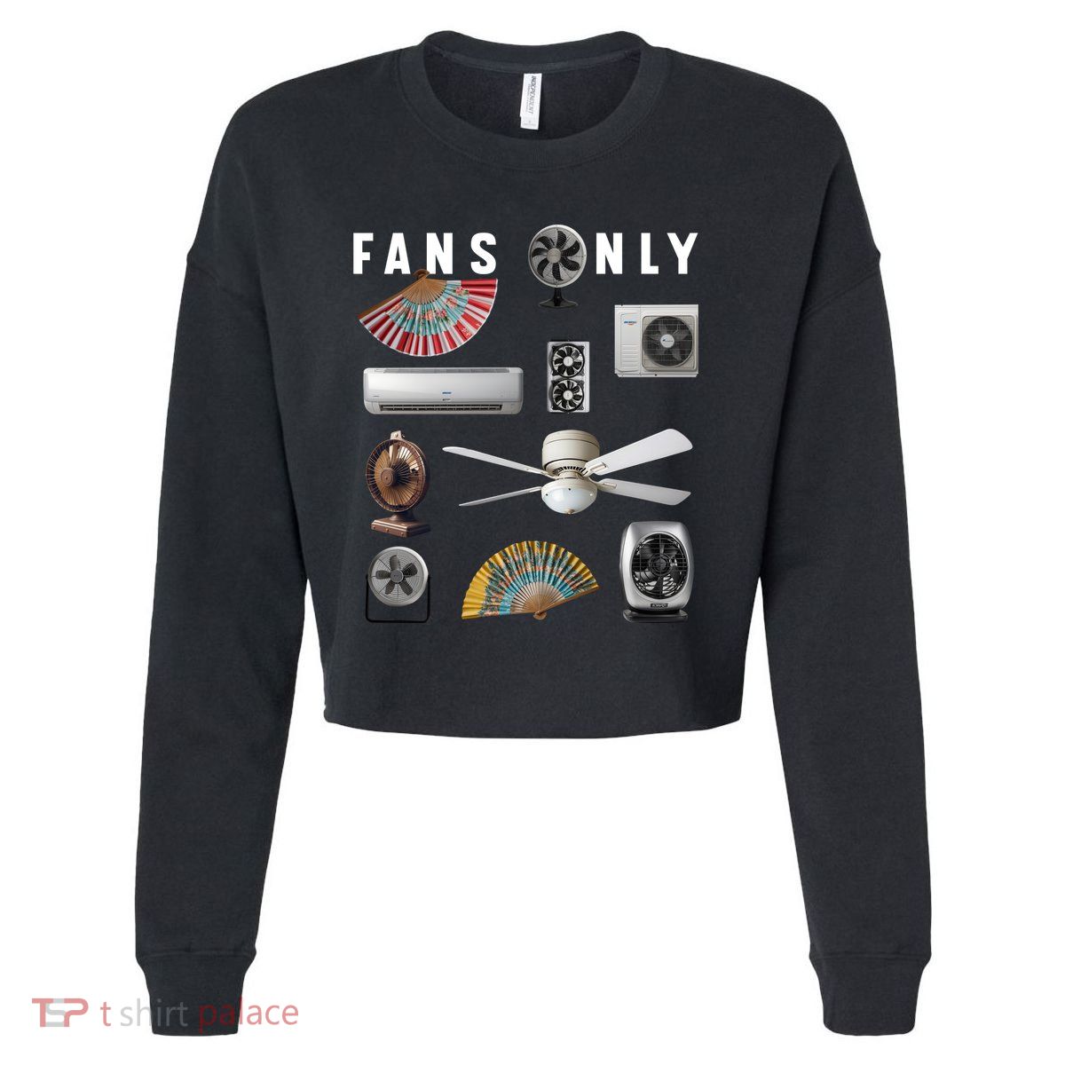 Fans Only Cropped Pullover Crew
