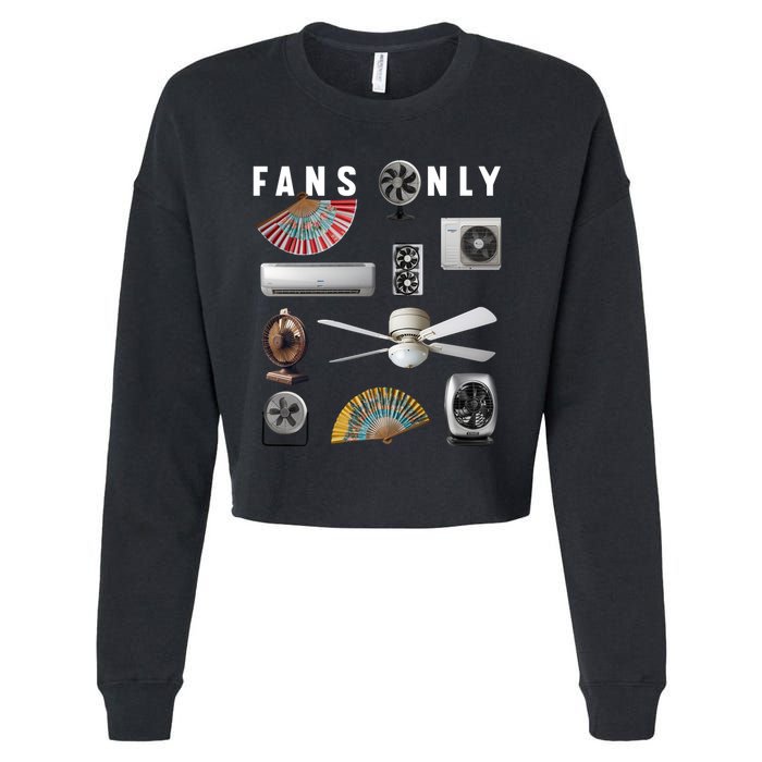 Fans Only Cropped Pullover Crew