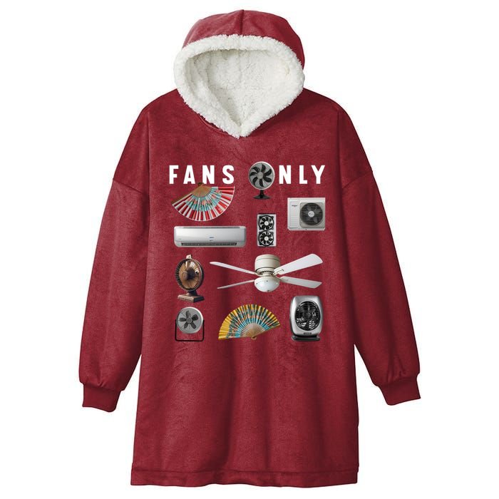 Fans Only Hooded Wearable Blanket