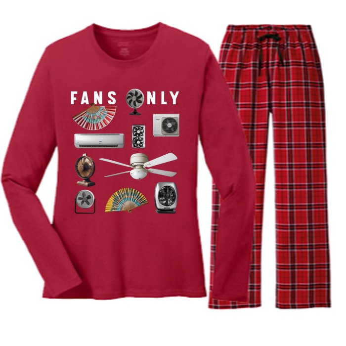 Fans Only Women's Long Sleeve Flannel Pajama Set 