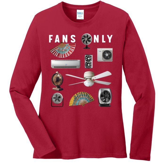 Fans Only Ladies Long Sleeve Shirt