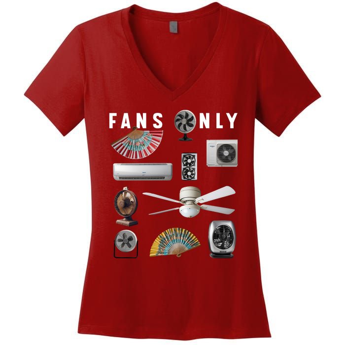 Fans Only Women's V-Neck T-Shirt