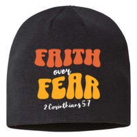 Faith Over Fear Christian Motivational Sustainable Beanie