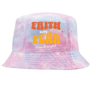 Faith Over Fear Christian Motivational Tie-Dyed Bucket Hat