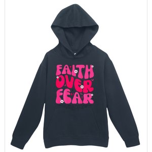 Faith Over Fear Christian Jesus Religious Floral Urban Pullover Hoodie