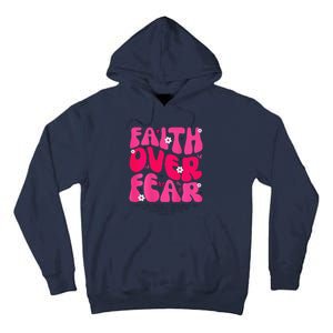 Faith Over Fear Christian Jesus Religious Floral Tall Hoodie