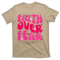 Faith Over Fear Christian Jesus Religious Floral T-Shirt