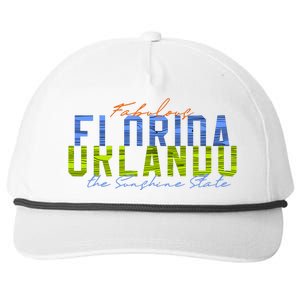 Fabulous Orlando Florida The Sunshine State Snapback Five-Panel Rope Hat