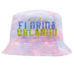 Fabulous Orlando Florida The Sunshine State Tie-Dyed Bucket Hat