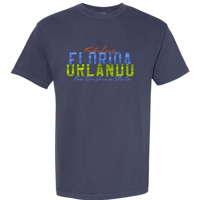 Fabulous Orlando Florida The Sunshine State Garment-Dyed Heavyweight T-Shirt