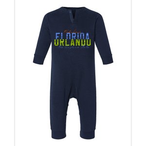 Fabulous Orlando Florida The Sunshine State Infant Fleece One Piece