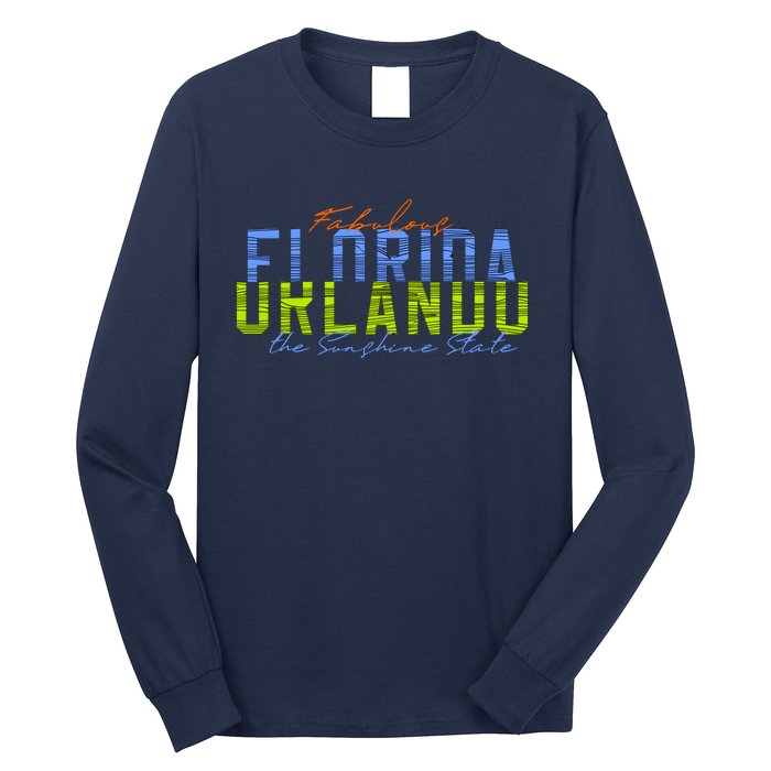 Fabulous Orlando Florida The Sunshine State Long Sleeve Shirt