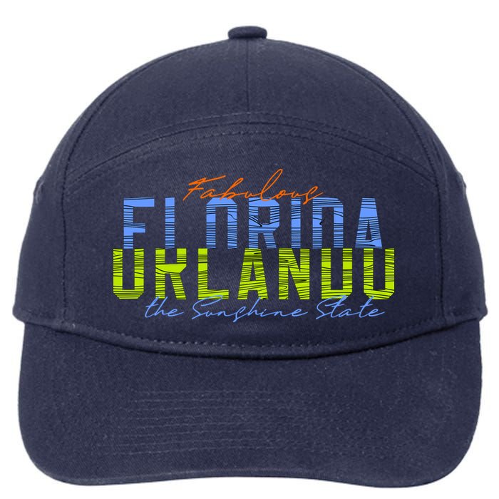 Fabulous Orlando Florida The Sunshine State 7-Panel Snapback Hat