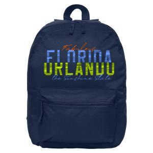 Fabulous Orlando Florida The Sunshine State 16 in Basic Backpack