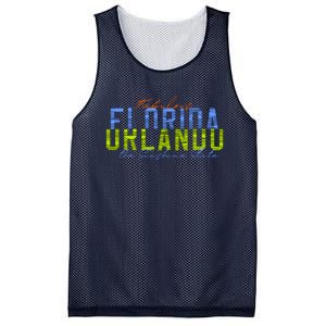 Fabulous Orlando Florida The Sunshine State Mesh Reversible Basketball Jersey Tank