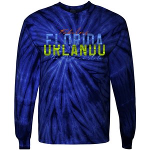 Fabulous Orlando Florida The Sunshine State Tie-Dye Long Sleeve Shirt