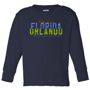 Fabulous Orlando Florida The Sunshine State Toddler Long Sleeve Shirt