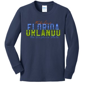 Fabulous Orlando Florida The Sunshine State Kids Long Sleeve Shirt