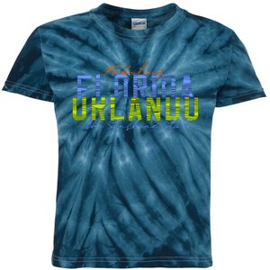 Fabulous Orlando Florida The Sunshine State Kids Tie-Dye T-Shirt