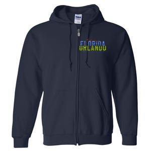 Fabulous Orlando Florida The Sunshine State Full Zip Hoodie