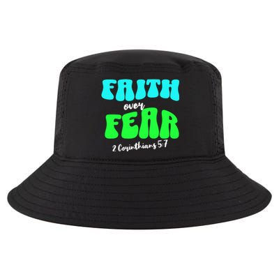 Faith Over Fear Christian Motivational Cool Comfort Performance Bucket Hat