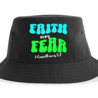 Faith Over Fear Christian Motivational Sustainable Bucket Hat