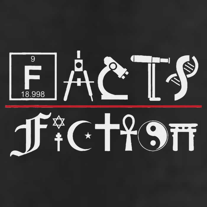 Facts Over Fiction Atheist Studies 7 Panel Mesh Trucker Snapback Hat