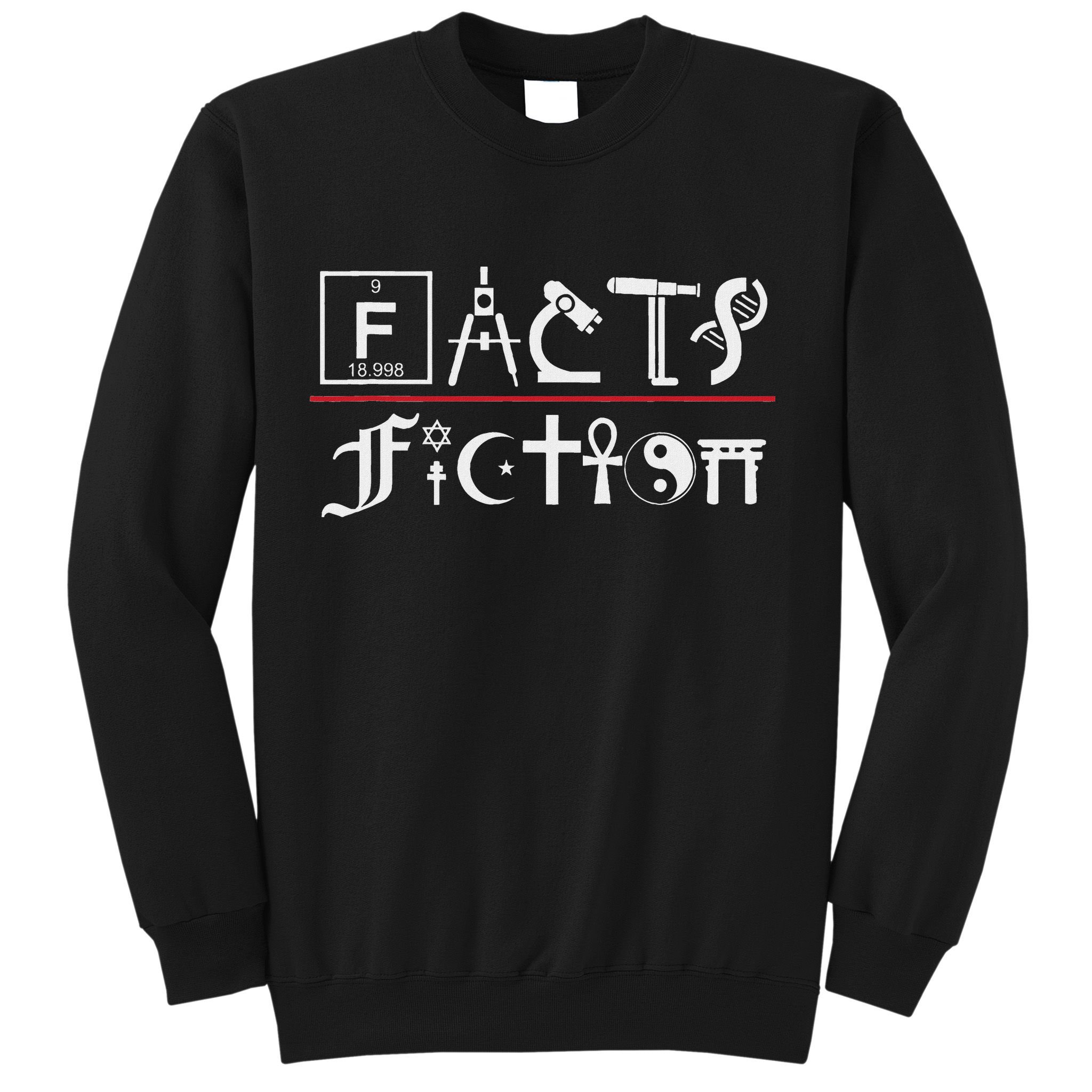 Facts Over Fiction Atheist Studies Sweatshirt