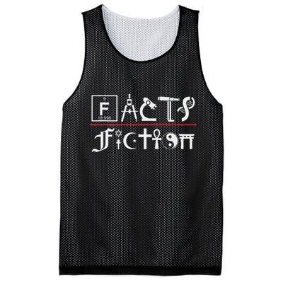 Facts Over Fiction Atheist Studies Mesh Reversible Basketball Jersey Tank