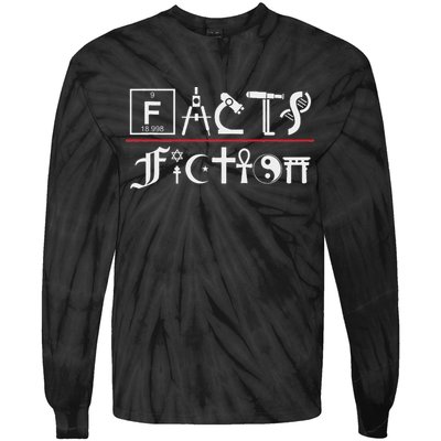 Facts Over Fiction Atheist Studies Tie-Dye Long Sleeve Shirt