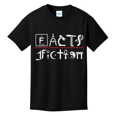 Facts Over Fiction Atheist Studies Kids T-Shirt