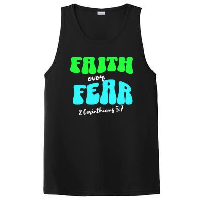 Faith Over Fear Christian Motivational PosiCharge Competitor Tank