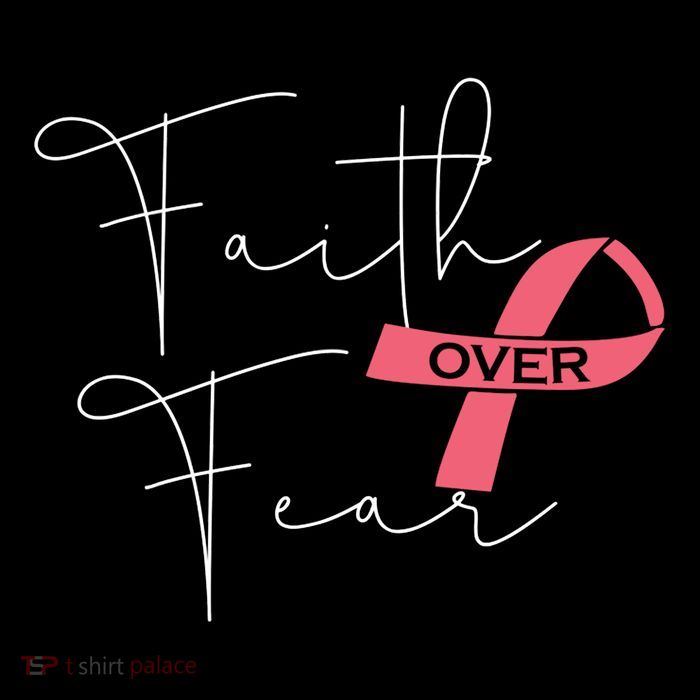 Faith Over Fear Fight Breast Cancer Awareness Flatbill Hat