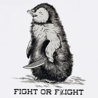 Fight Or Flight Funny Penguin Pun Meme Wool Snapback Cap