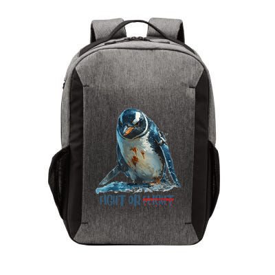 Fight Or Flight Funny Penguin Quote Vector Backpack
