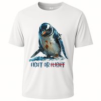 Fight Or Flight Funny Penguin Quote Cooling Performance Crew T-Shirt