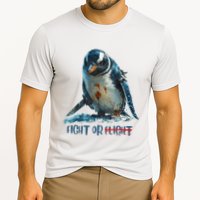 Fight Or Flight Funny Penguin Quote Cooling Performance Crew T-Shirt