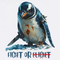 Fight Or Flight Funny Penguin Quote Cooling Performance Crew T-Shirt