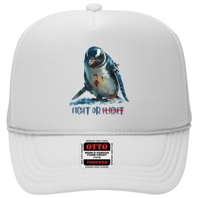 Fight Or Flight Funny Penguin Quote Trucker Hat