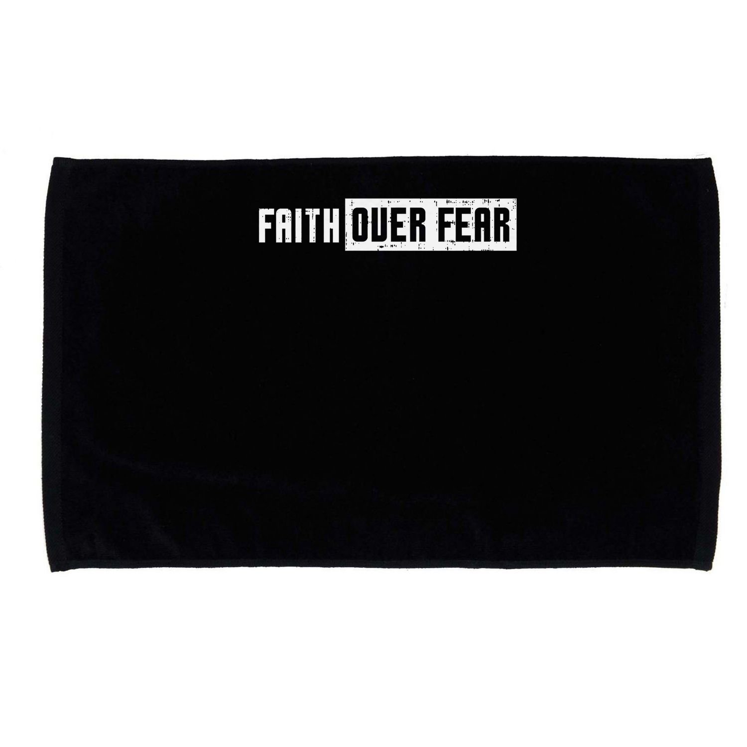 Faith Over Fear Jesus Christian Catholic Religion God Gift Microfiber Hand Towel