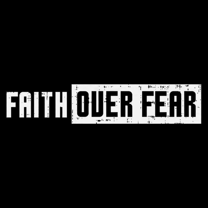 Faith Over Fear Jesus Christian Catholic Religion God Gift Women's V-Neck T-Shirt
