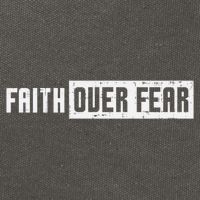 Faith Over Fear Jesus Christian Catholic Religion God Gift Cotton Canvas Backpack