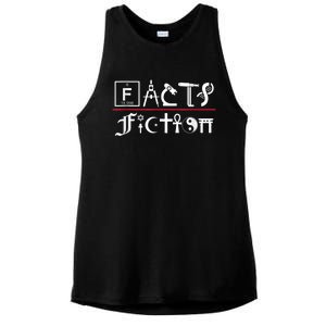 Facts Over Fiction Atheist Studies Ladies PosiCharge Tri-Blend Wicking Tank