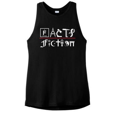 Facts Over Fiction Atheist Studies Ladies PosiCharge Tri-Blend Wicking Tank