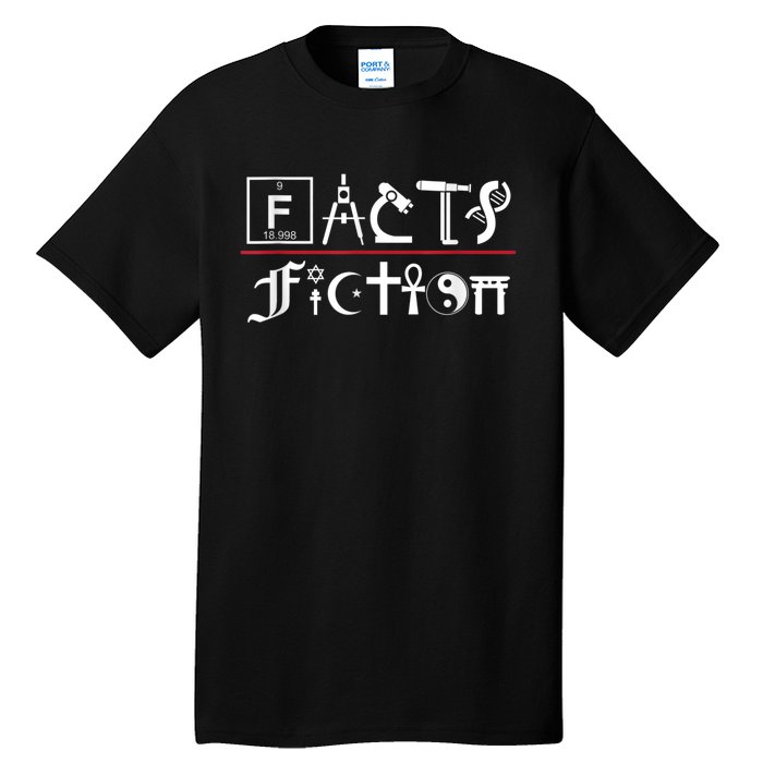 Facts Over Fiction Atheist Studies Tall T-Shirt