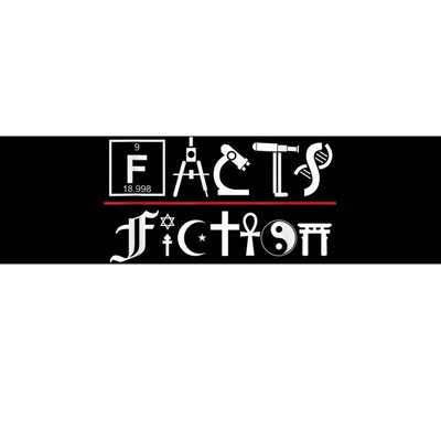 Facts Over Fiction Atheist Studies Bumper Sticker